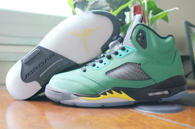 Fast Shipping Air Jordan 5 Retao GS Womens Green